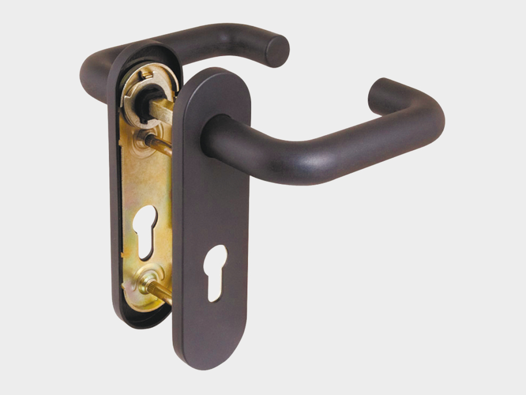 Issiqlikka chidamli «nylon» qoplamali, prujinali po'lat tutqich.